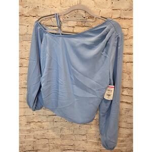 Light Blue Open Edit NWT Size XS Off Shoulder Party Soft Blue Color